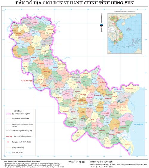Bản đồ hành chính Văn Lâm