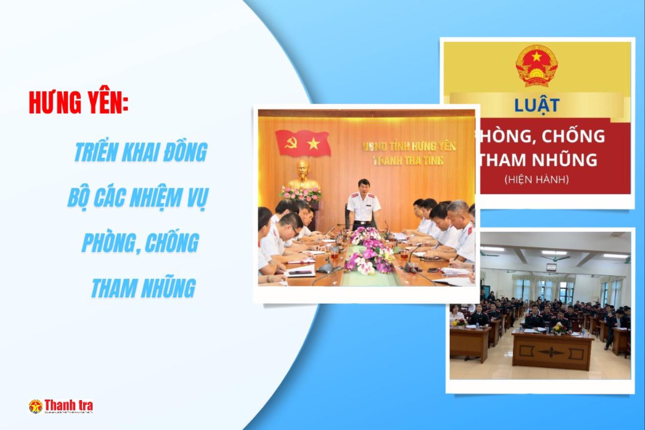 Hưng Yên triển khai đồng bộ các nhiệm vụ phòng, chống tham nhũng