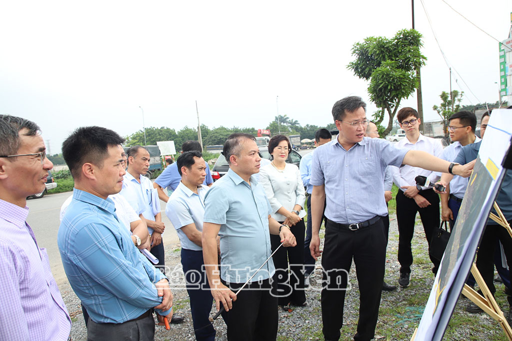 Bí thư Tỉnh uỷ Nguyễn Hữu Nghĩa kiểm tra tình hình triển khai Dự án đầu tư xây dựng tuyến đường sắt Lào Cai - Hà Nội - Hải Phòng