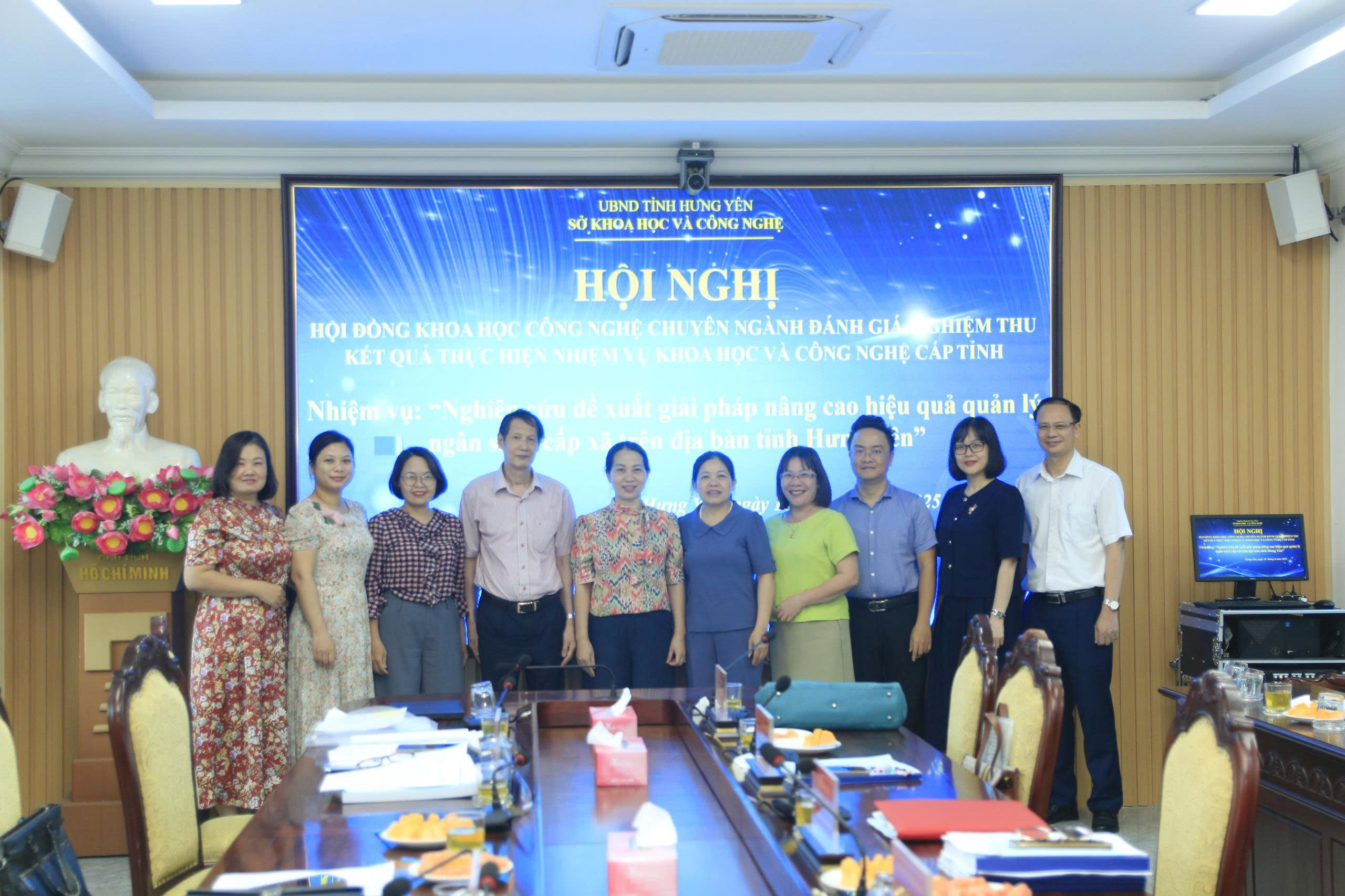 Hội nghị Hội đồng khoa học và công nghệ chuyên ngành đánh giá, nghiệm thu kết quả thục hiện nhiệm vụ khoa học và công nghệ cấp tỉnh