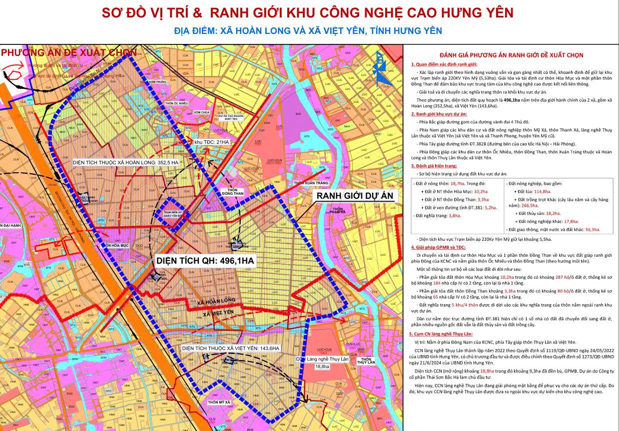 Sở Khoa học và Công nghệ Hưng Yên lấy ý kiến đối với Đề án thành lập Khu công nghệ cao