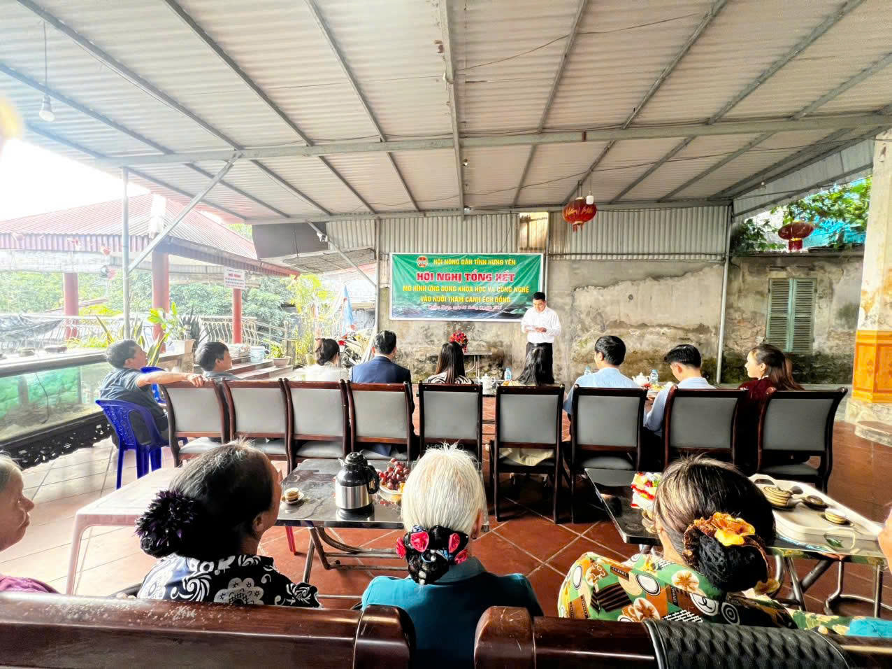 Hưng Yên đánh giá mô hình nuôi thâm canh ếch đồng ứng dụng tiến bộ KH&CN
