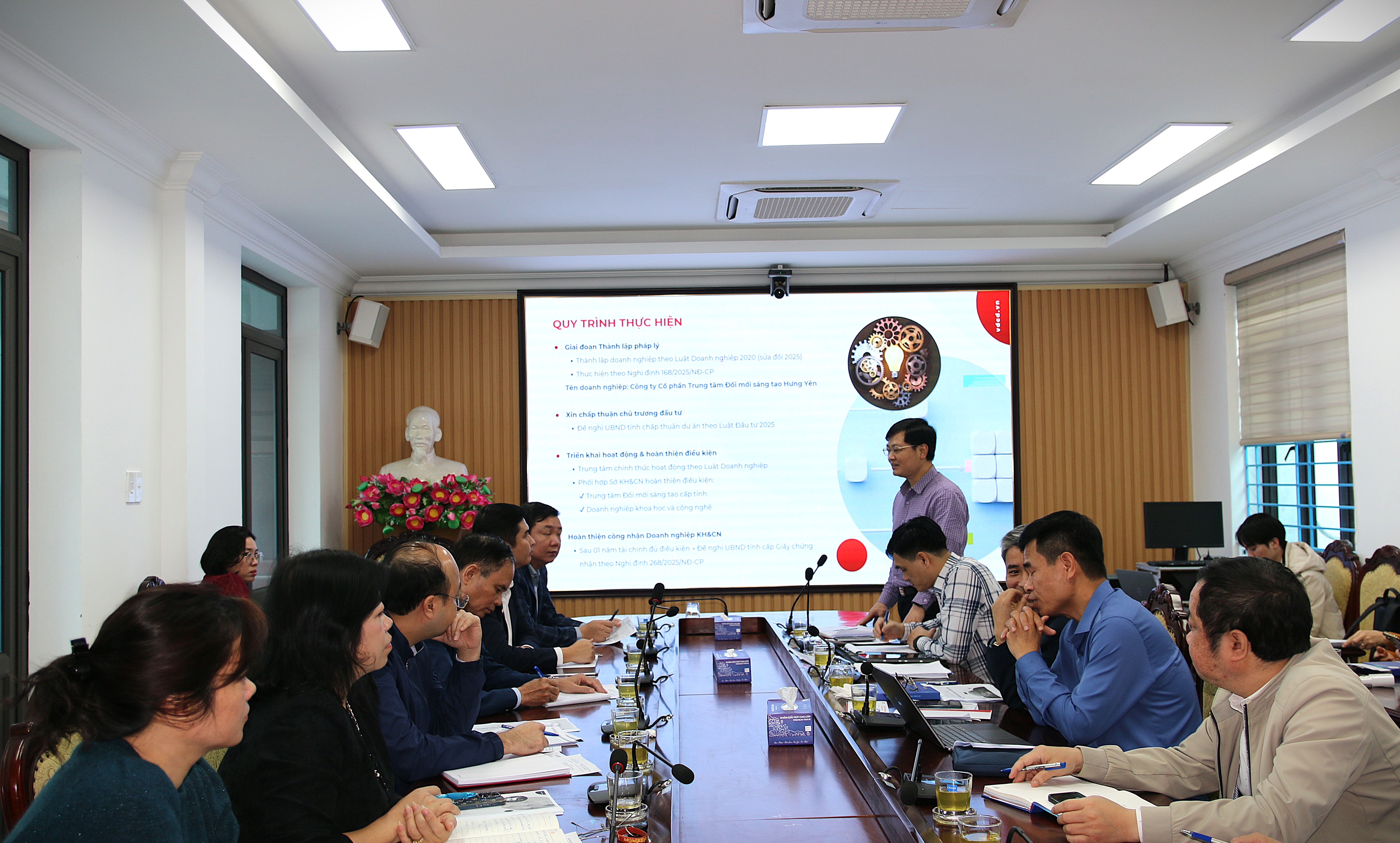 Sở Khoa học và Công nghệ Hưng Yên tổ chức hội nghị xem xét đề xuất thành lập Trung tâm Đổi mới sáng tạo