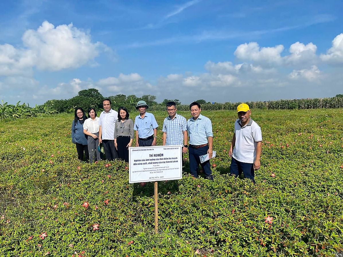 SỞ KHOA HỌC VÀ CÔNG NGHỆ KIỂM TRA TIẾN ĐỘ THỰC HIỆN ĐỀ TÀI SẢN XUẤT HỮU CƠ SÂM BỐ CHÍNH