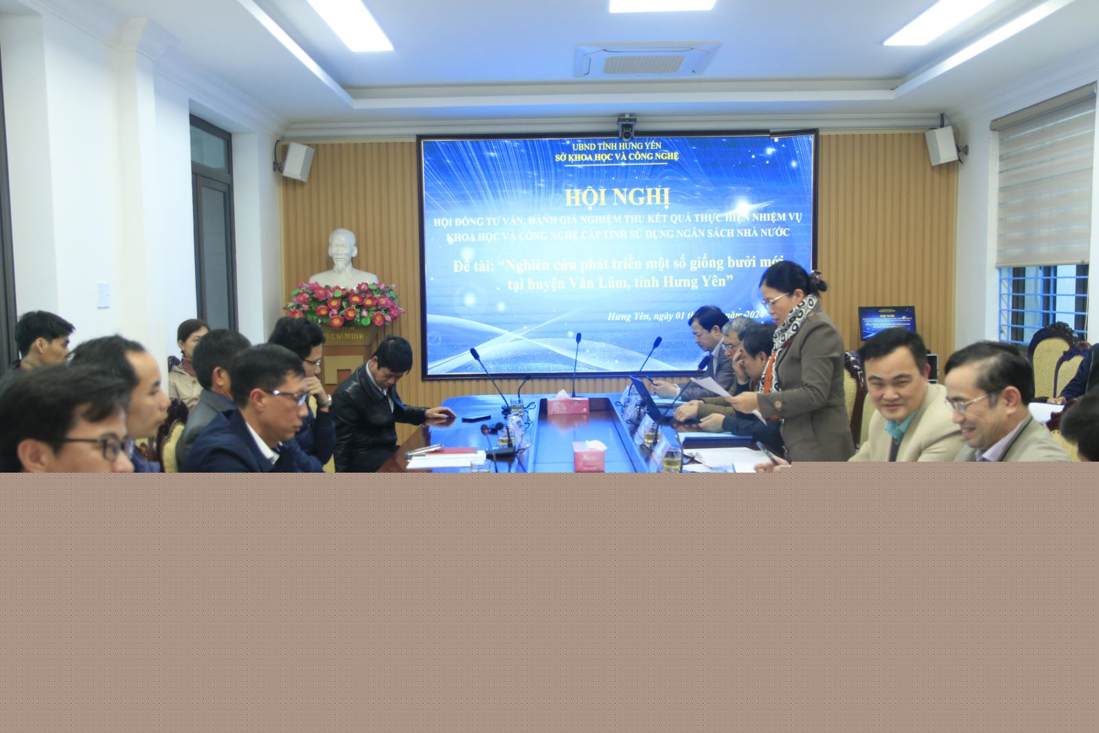 NGHIỆM THU ĐỀ TÀI: “Nghiên cứu phát triển một số giống bưởi mới tại huyện Văn Lâm, tỉnh Hưng Yên”